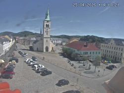 Náměstí, koste sv. Markéty