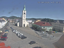 Náměstí, koste sv. Markéty