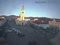 Náměstí, koste sv. Markéty