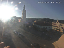 Náměstí, koste sv. Markéty