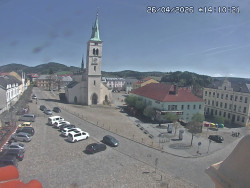 Náměstí, koste sv. Markéty