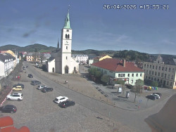 Náměstí, koste sv. Markéty