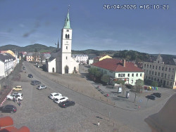 Náměstí, koste sv. Markéty