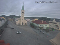 Náměstí, koste sv. Markéty