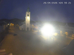 Náměstí, koste sv. Markéty