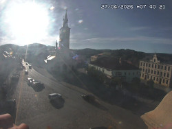 Náměstí, koste sv. Markéty