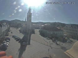 Náměstí, koste sv. Markéty