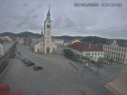 Náměstí, koste sv. Markéty