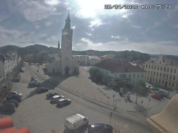 Náměstí, koste sv. Markéty