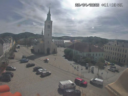 Náměstí, koste sv. Markéty