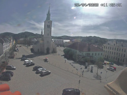 Náměstí, koste sv. Markéty