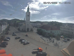 Náměstí, koste sv. Markéty