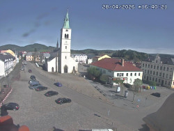 Náměstí, koste sv. Markéty