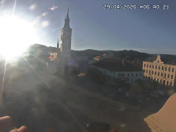 Náměstí, koste sv. Markéty