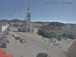 Náměstí, koste sv. Markéty