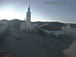 Náměstí, koste sv. Markéty