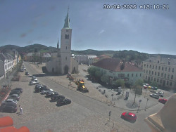 Náměstí, koste sv. Markéty