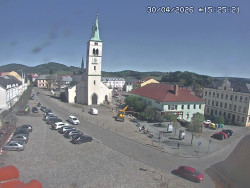 Náměstí, koste sv. Markéty