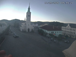 Náměstí, koste sv. Markéty