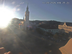 Náměstí, koste sv. Markéty