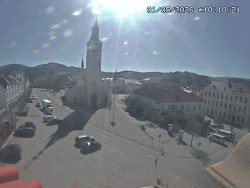 Náměstí, koste sv. Markéty