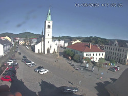 Náměstí, koste sv. Markéty