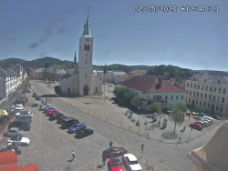 Náměstí, koste sv. Markéty