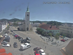 Náměstí, koste sv. Markéty