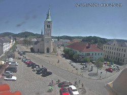 Náměstí, koste sv. Markéty