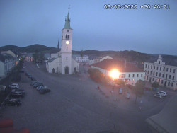 Náměstí, koste sv. Markéty