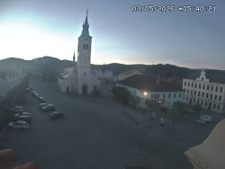 Náměstí, koste sv. Markéty