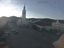 Náměstí, koste sv. Markéty