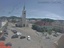 Náměstí, koste sv. Markéty