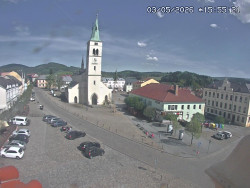 Náměstí, koste sv. Markéty