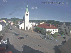 Náměstí, koste sv. Markéty