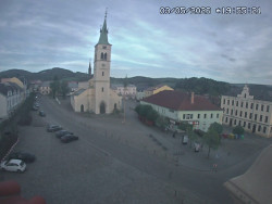 Náměstí, koste sv. Markéty