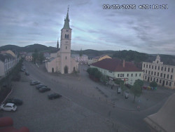 Náměstí, koste sv. Markéty