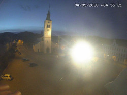 Náměstí, koste sv. Markéty