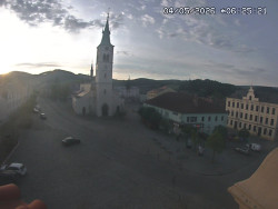 Náměstí, koste sv. Markéty