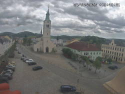 Náměstí, koste sv. Markéty