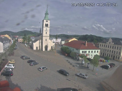 Náměstí, koste sv. Markéty