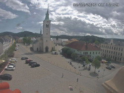 Náměstí, koste sv. Markéty