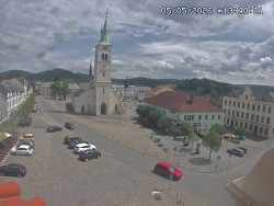 Náměstí, koste sv. Markéty