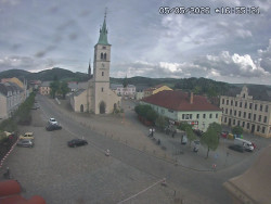 Náměstí, koste sv. Markéty