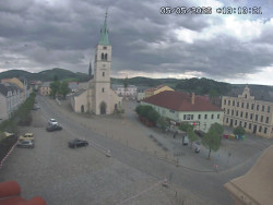 Náměstí, koste sv. Markéty