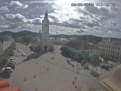 Náměstí, koste sv. Markéty