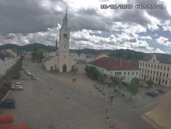Náměstí, koste sv. Markéty