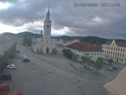 Náměstí, koste sv. Markéty