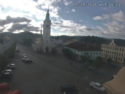 Náměstí, koste sv. Markéty