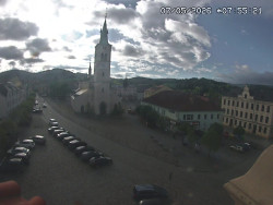 Náměstí, koste sv. Markéty